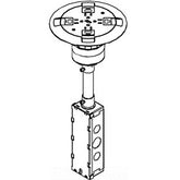 Legrand - Wiremold RC9A15TCBS Poke-Thru Assembly with 15A Quad Power Receptacle, Brass